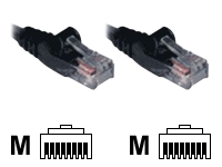 COMPUTER GEAR 0.5m RJ45 to RJ45 UTP CAT 5e stranded network cable [CROSSED WIRED][BLACK]